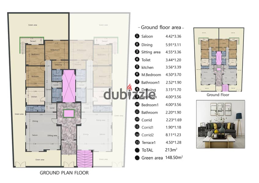 Apartment 245m in 9th District, 6th of October, in a prime location directly on Tahrir Street Cash or Installment 9