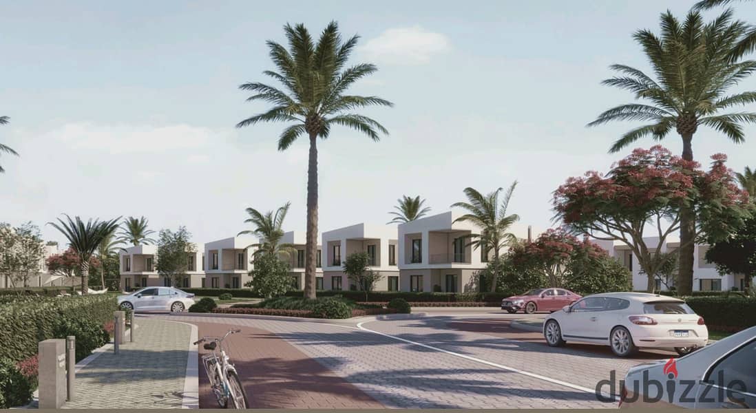 Book now a townhouse villa in Taj City Compound, a strategic location in front of Cairo Airport and next to the J W Marriott Hotel, with a down paymen 0