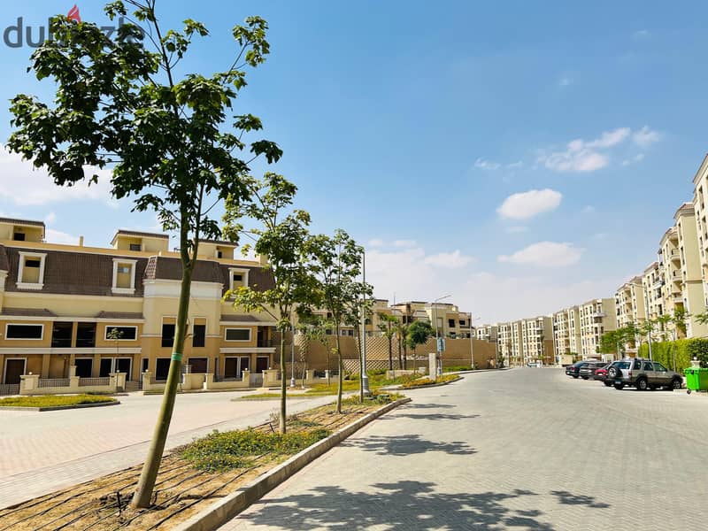 Book now a 50m ground floor studio with a 21m garden with a cash discount of up to 42% in Sarai Compound in New Cairo, Esse Phase 18