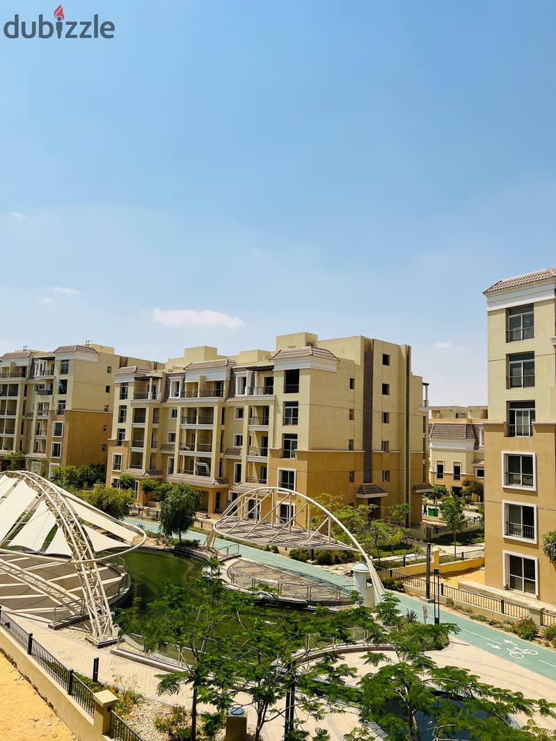 Your entire apartment has a garden view in Sarai, a 130m apartment with two rooms and a large garden of 322m in the Esse phase in Sarai Compound in Ne 6