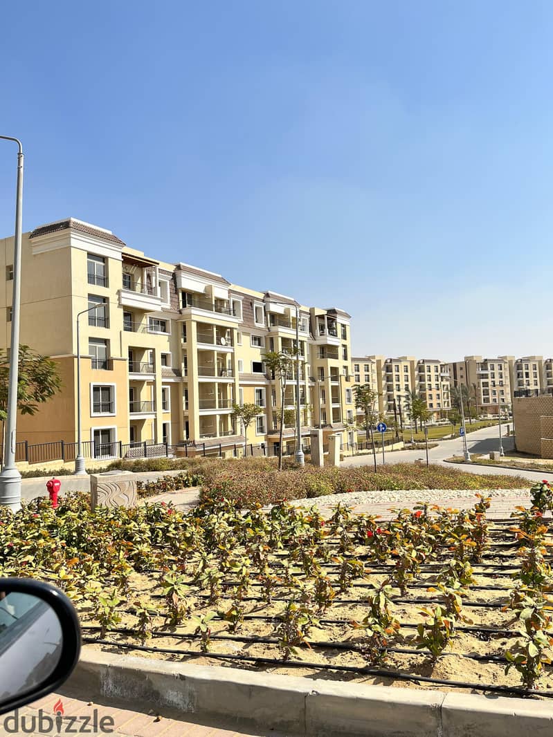 Book and invest in Sarai Compound in Mostakbal City Studio 73m ground floor with 60m garden, landscape view at a very special price. Book now. 11