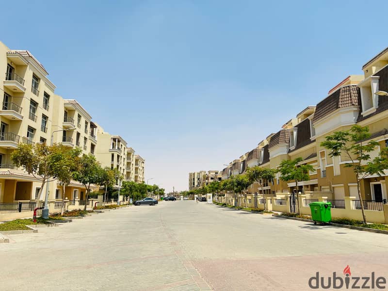 Your entire apartment has a garden view in Sarai, a 130m apartment with two rooms and a large garden of 322m in the Esse phase in Sarai Compound in Ne 18