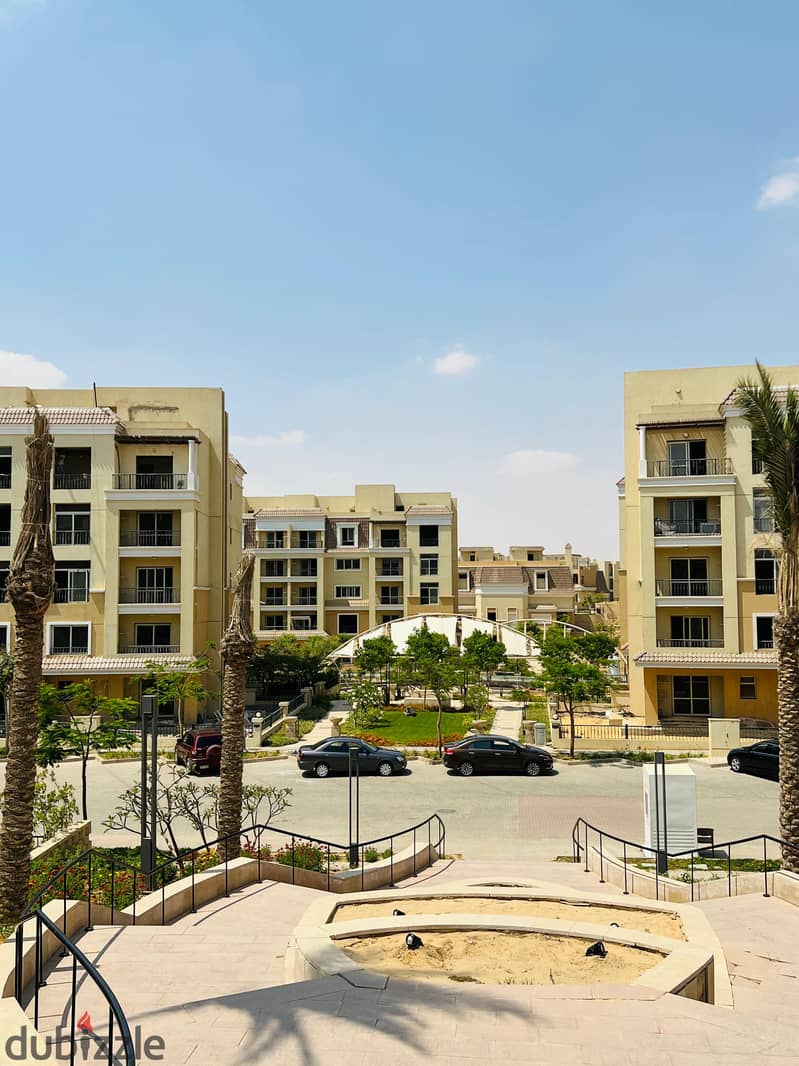 The best division in Sarai Compound, a 147-square-meter apartment, a repeated floor, with a distinctive view of the view, with a down payment of 381 t 0