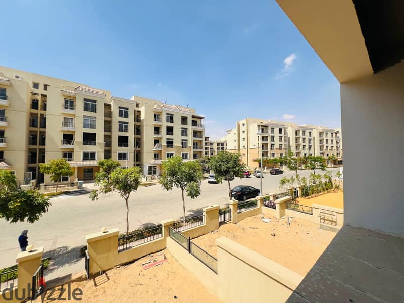 Book your unit and benefit from flexible payment plans. Apartment 155m2, 3 rooms, direct view, in Sarai Compound, New Cairo, Prime Location 19