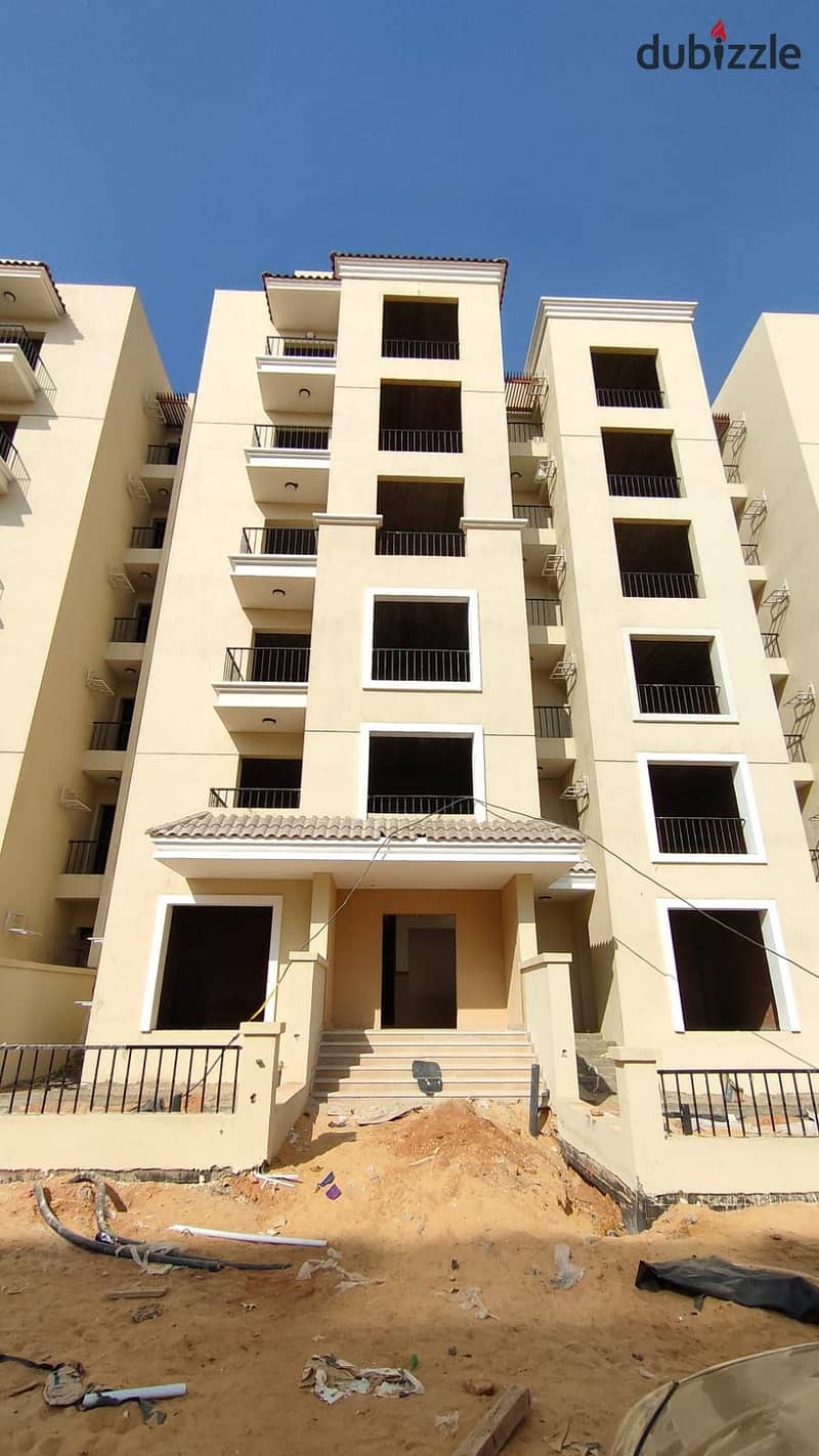 Apartment for sale 132 m, repeated floor, corner, in Esse phase, Sarai Compound, near Mostakbal City and the American University. Buy now with a 42% c 11