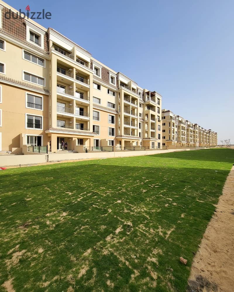 Apartment for sale 132 m, repeated floor, corner, in Esse phase, Sarai Compound, near Mostakbal City and the American University. Buy now with a 42% c 12