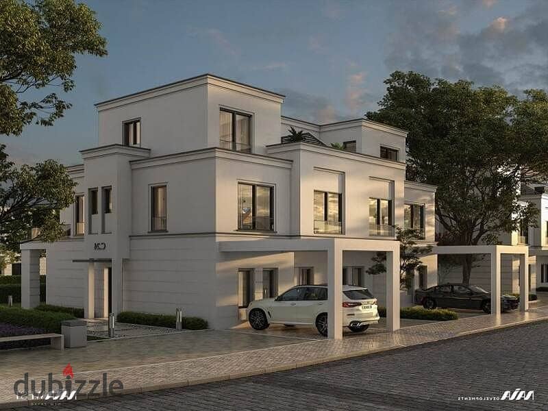 Twin house for sale, prime location and installments up to 9 years in Naya West Compound New Zayed 1