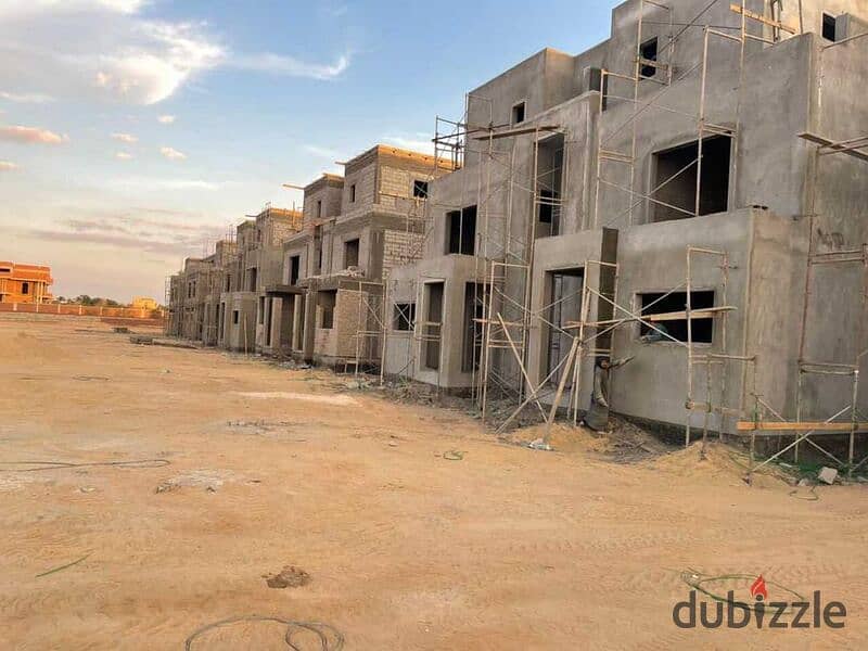 Twin house for sale, prime location and installments up to 9 years in Naya West Compound New Zayed 6