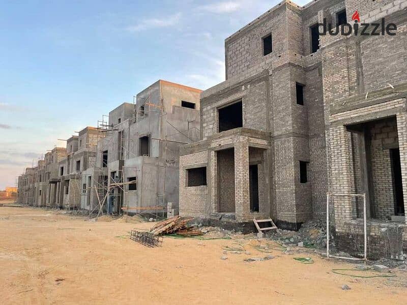 Twin house for sale, prime location and installments up to 9 years in Naya West Compound New Zayed 8