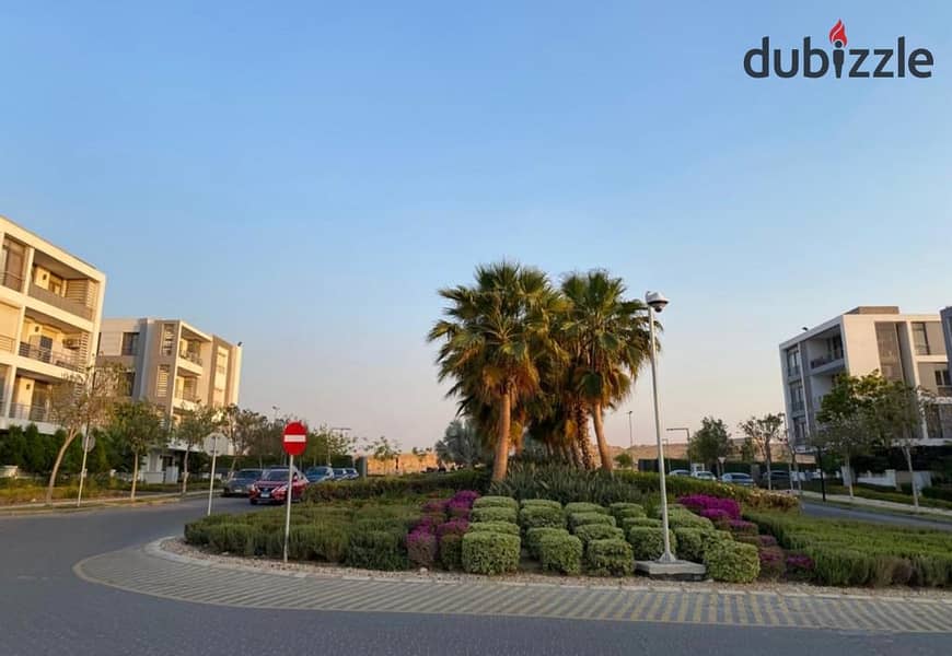 Two ground floor rooms with a garden of 115 m with a private garden of 60 m for sale in front of Cairo Airport in Taj City Compound, with installments 9