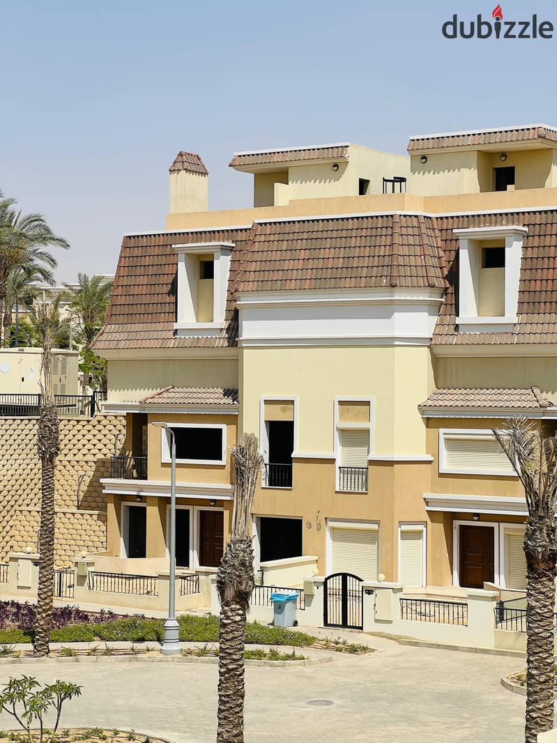 Villa 239m corner for sale with a distinctive design and spacious areas in Sarai Compound, Sur B Sur, Madinaty, with installments over 8 years 19