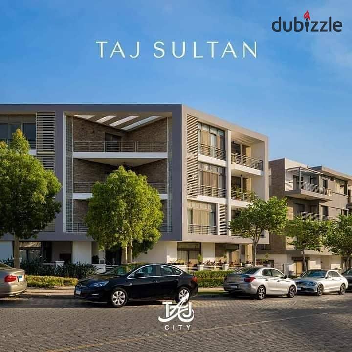 Duplex for sale in El Tagamoa, 208 m, very distinctive division, with a view, Origami Golf phase, in Taj City Compound, on Suez Road, with a 5% down p 2