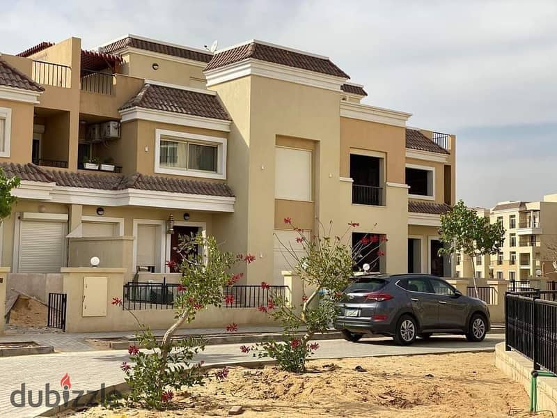 Book now in Sarai Compound next to the capital S Villa S Villa 239m corner, distinctive division ground floor, first floor and roof, in installments 11