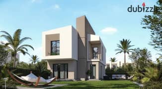 The ideal location in Taj City, a 175-square-meter independent villa, ground floor, first floor and roof, for sale in installments over 8 years in the