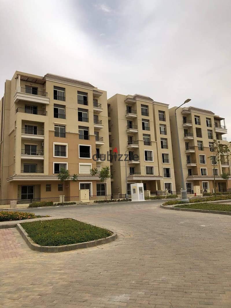 With a down payment starting from 318 thousand, own your apartment in Sarai Compound, next to the capital, a very distinctive area of ​​110 square met 10