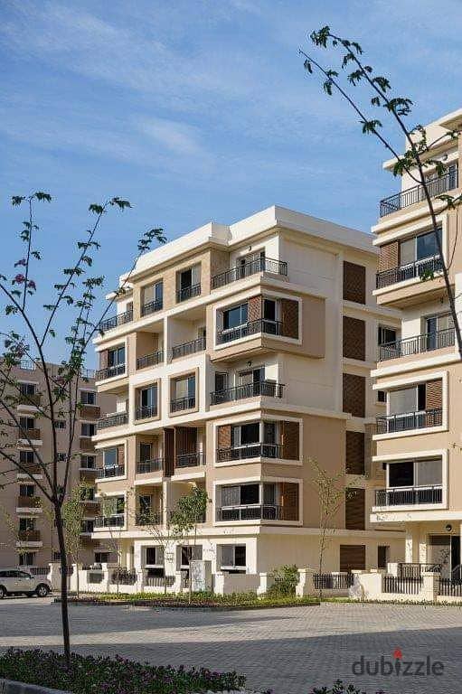 Own a 144 m² ground floor apartment with a 147 m² garden in Sarai Compound with distinguished services on the Suez Road and next to Madinaty with a 10 3