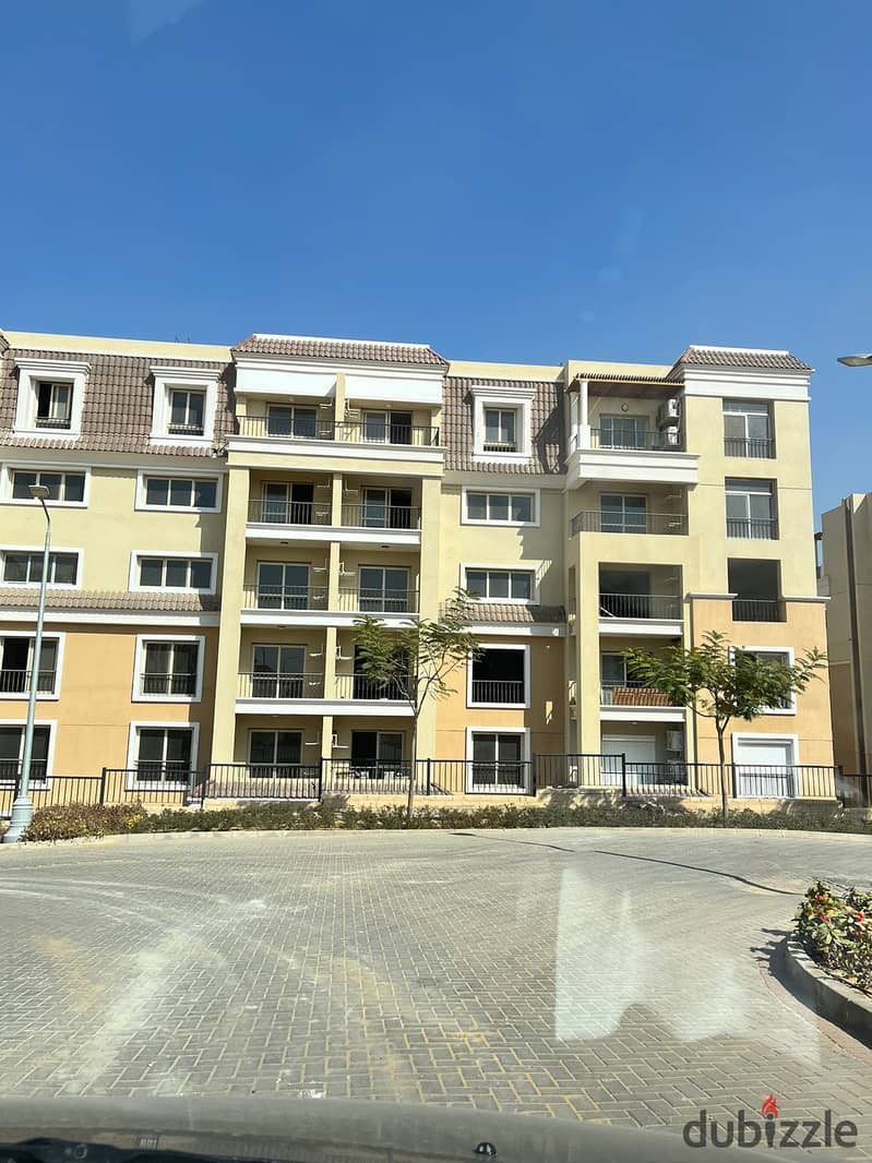 Own a 144 m² ground floor apartment with a 147 m² garden in Sarai Compound with distinguished services on the Suez Road and next to Madinaty with a 10 17