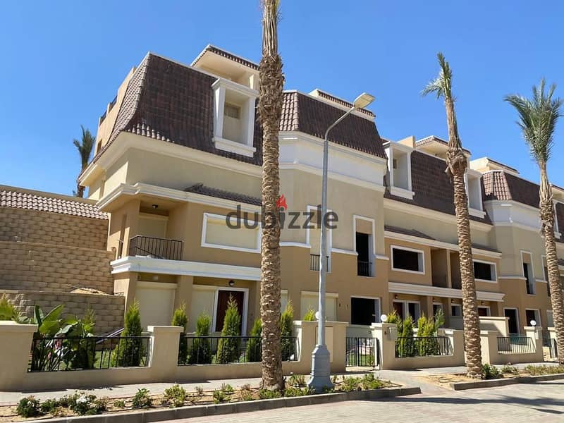 In a prime location in Sarai Compound, own S Villa, 239m corner double view, in the villas only phase of Rai Valleys, with a down payment starting fro 9