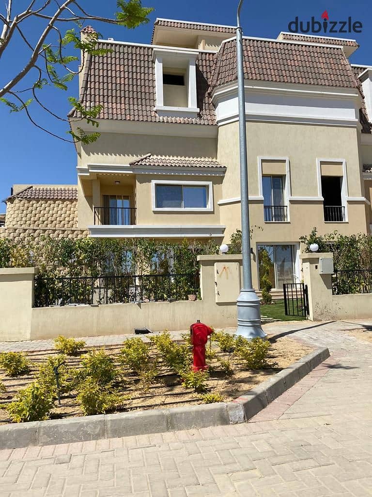 In a prime location in Sarai Compound, own S Villa, 239m corner double view, in the villas only phase of Rai Valleys, with a down payment starting fro 10