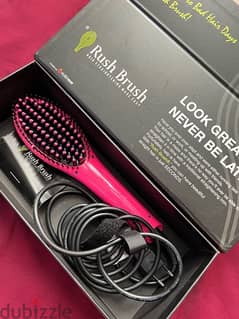 RUSH BRUSH hair straightener hot brush فرشاة تصفيف للشعر