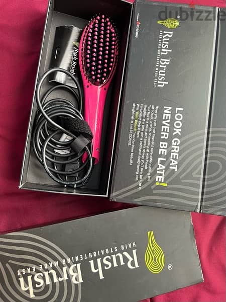 RUSH BRUSH hair straightener hot brush فرشاة تصفيف للشعر 4