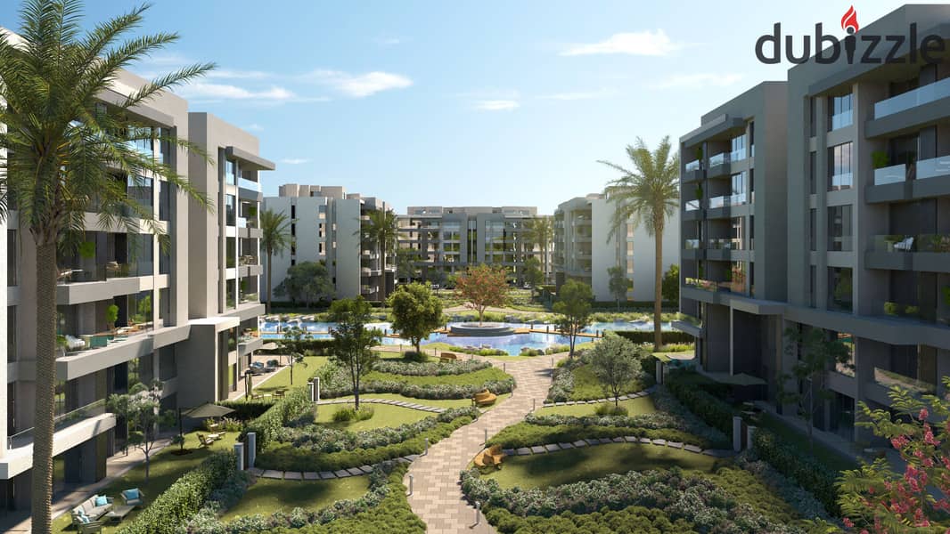 Apartment with garden for sale in the heart of the Fifth Settlement, next to Mountain View and Park View Hassan Allam | down payment10% | 27% cash dis 5