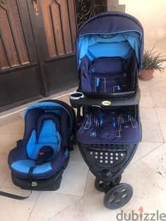 stroller and car seat