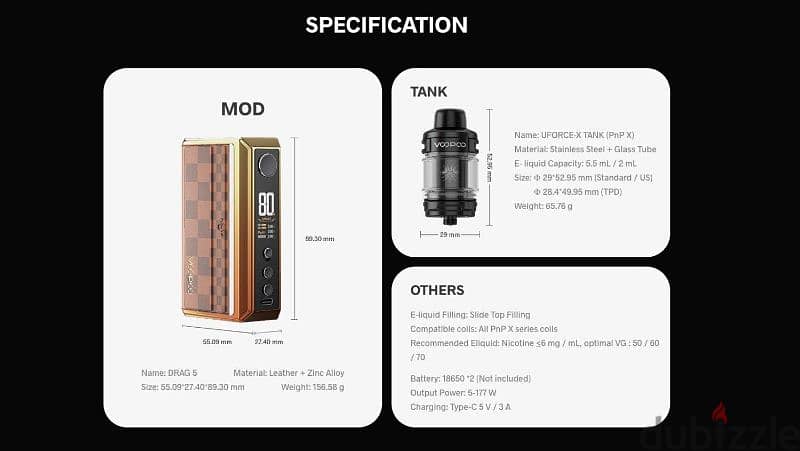 DRAG 4 VOOPOO VAPE New دراج 4 فوبو الاصدار الاخير جديد متبرشم 11