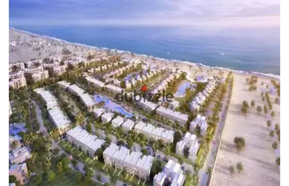 fully finished prime location Chalet for sale ins eashore hyde park  Resort, Ras Al Hekma north coast with longest payment term 2