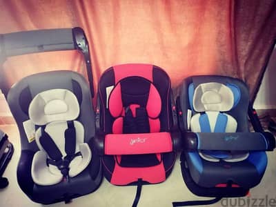 carseat stage 1,2 كارسيت جونيور  جديد لم يستخدم  كسر زيرو تصفيات جديد