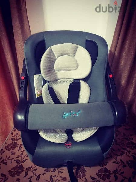 carseat stage 1,2 كارسيت جونيور  جديد لم يستخدم  كسر زيرو تصفيات جديد 1