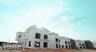 Town villa 210 meters (ground + first + roof) ready for inspection and living in Creek Town Direct Compound on Suez Road and in front of Al Rehab City 0