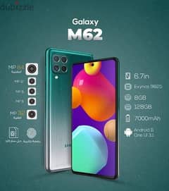 samsung m62  بطارية 7000