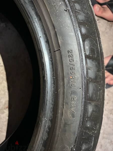 ٤ كاوتش ميشلان مقاس  225/55 R18 6