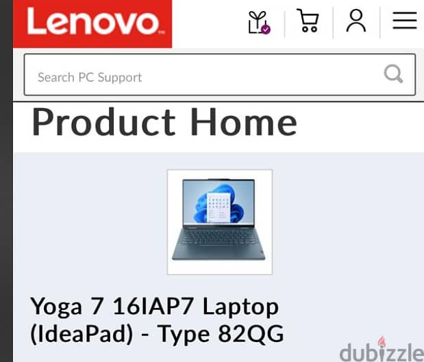 Yoga 7 16IAP7 Laptop (IdeaPad) - Type 82QG intel core i7 13th gen 2