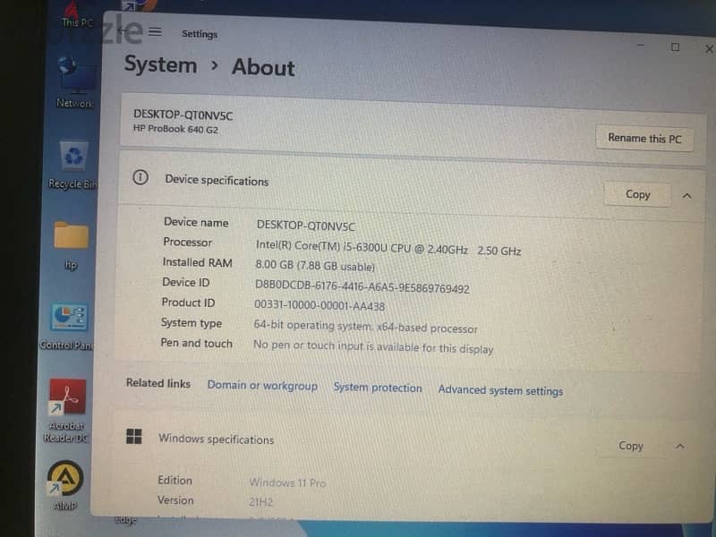 hp pro book 650g2 2