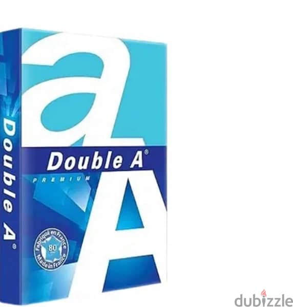 ورق ابيض  A4 للطباعة double A وزن الورقه 80g 1