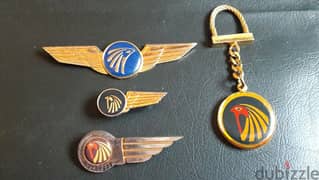 مجموعه دبابيس دبوس قديم مصر للطيران egyptair vintage pin