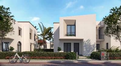 Quattro villa for sale in the best community in the First Settlement, in installments over 8years, with a huge discount of 42%, with a down payment of 6