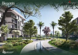 Studio for sale in New Cairo, Fifth Settlement, in Begonia Residence Compound, with a down payment of 150 thousand and installments up to 8 years