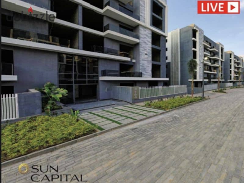 Own an apartment in October with a 10% down payment and ready to move  on the landscape in Sun Capital Compound 8