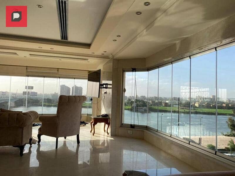 Hotel apartment for sale, ready to move fully finished and furnished, in Reve du Nile Hotel on the Maadi Corniche with a very special view of the Nile 3