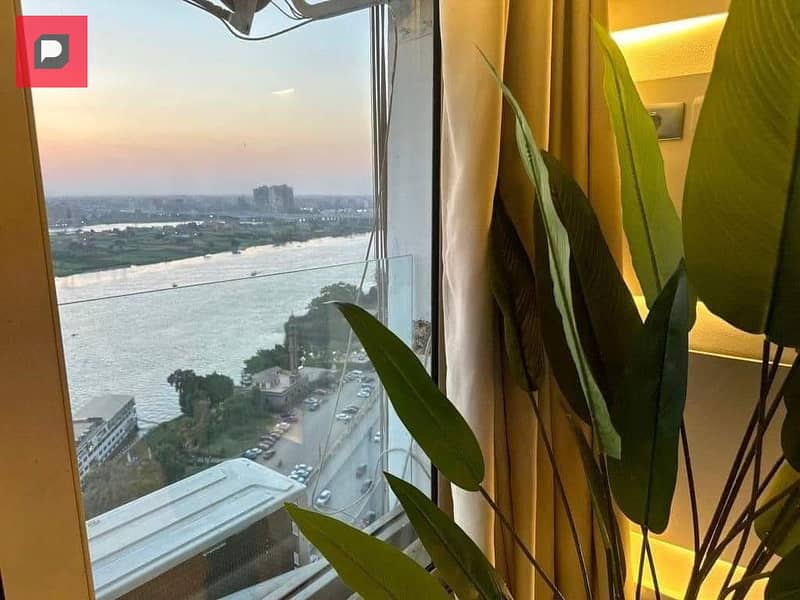 Hotel apartment for sale, ready to move fully finished and furnished, in Reve du Nile Hotel on the Maadi Corniche with a very special view of the Nile 20