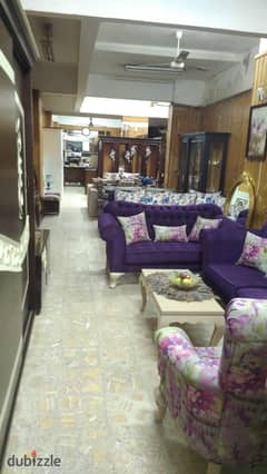 Showroom for sale in Al-Wahda Street - Suez Bridge 120 m + 60 m warehouse and marble facades at a bargain price