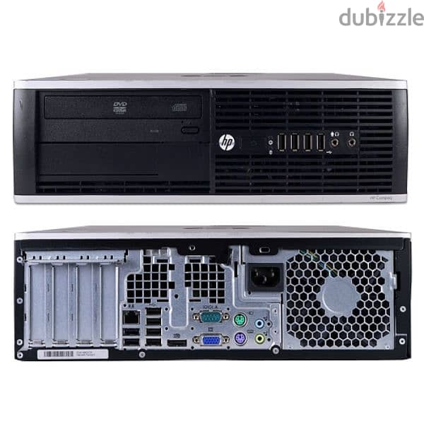 HP Compaq 8200 Elite Small Form Factor (S. F. F) PC + شاشة DELL 0