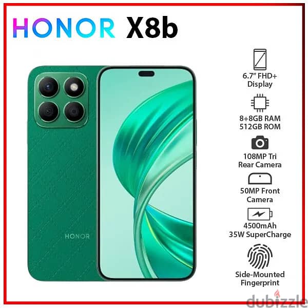 للبيع honor 8xb أعلى نسخة 512 جيجا 0