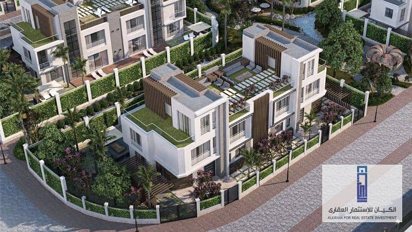 فرصة بالتقسيط على 15 سنة. . فيلا مستقلة 270م للبيع فى زايد الجديده فـ بارك فالى PARK VALLEY 3