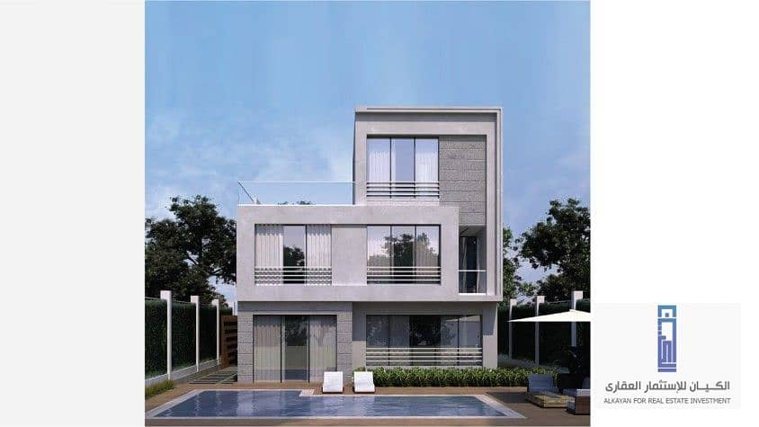 Opportunity in installments over 15 years. . 270 sqm independent villa for sale in New Zayed, Park Valley 7