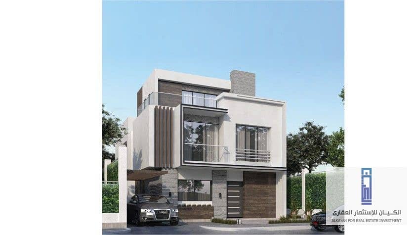 Opportunity in installments over 15 years. . 270 sqm independent villa for sale in New Zayed, Park Valley 8