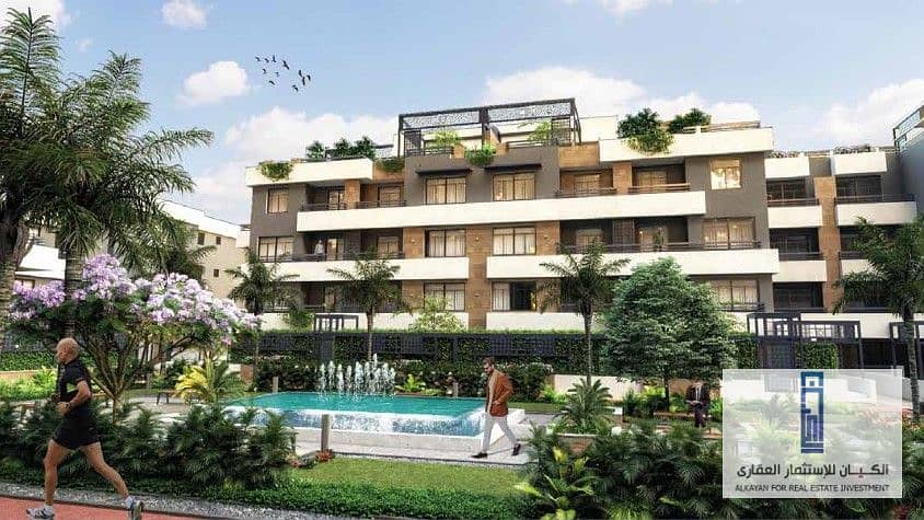 بـ 0% مقدم وعلى 10 سنين تقسيط. . شقة 140م للبيع فى حدائق اكتوبر بـ ريفر ريزيدنس RIVER RESIDENCE 0